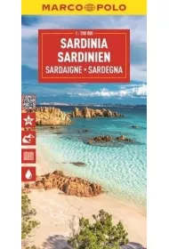 Sardynia. Mapa drogowa w skali 1:300 000