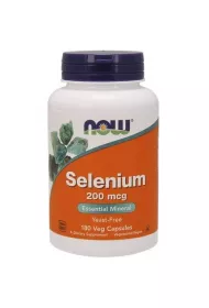 Now Foods Selenium - Selen 200 mcg Suplement diety 180 kaps.