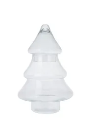 Excellent Houseware Szklany s�oik w kszta�cie Choinki 25 cm