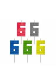 Godan �wieczka urodzinowa Klocki, cyfra 6 5,5 cm