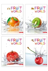 Zeszyt A5 Fruit World laminowany linia 80 kartek