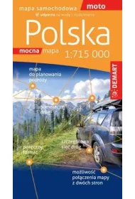Mapa samochodowa Polska 1:715 000
