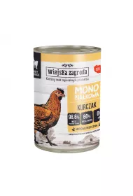 Wiejska Zagroda Mokra karma dla kota monoproteinowa z kurczakiem 400 g