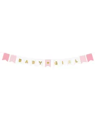 PartyDeco Girlanda Baby Girl 15x175 cm
