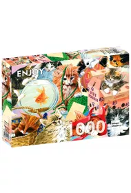 Puzzle 1000 el. Ciekawskie koty G3