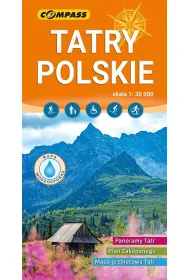Tatry Polskie. Mapa turystyczna w skali 1:30 000 (wersja wodoodporna)