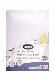 Beniamin Papier wizyt�wkowy A4/20ark bia�y - p��tno