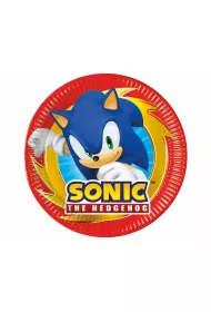 Sonic the Hedgehog Talerzyki papierowe Sonic 20cm 8 szt.