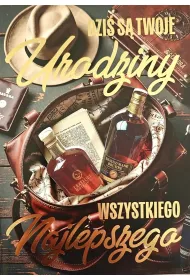 Yeku Karnet Urodziny m�skie whisky
