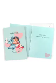 Kukartka Karnet Urodziny Stitch