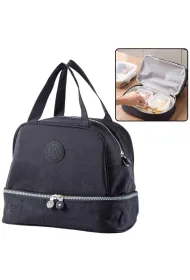 LeanToys Torba termiczna izolacyjna czarna 27cm
