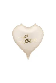 PartyDeco Balon foliowy serce Love, 45 cm, mix  1 op. / 1 szt.  Walentynki