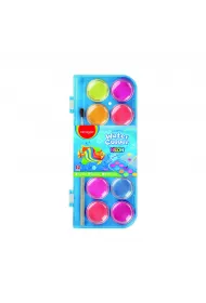 Keyroad Farby akwalerowe neon z p�dzelkiem 12 kolor�w