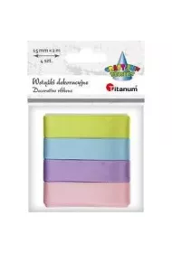 Titanum Wst��ki satynowe 15mm x 2m, 6 kolor�w