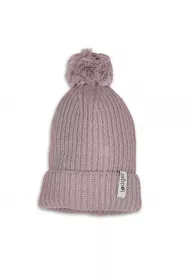 Lodger Czapeczka z weny merino 100% rowa Rose 3-6 mies.