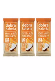 Dobra Kaloria Baton owocowy kokos z nuta pomaraczy Zestaw 3 x 35 g