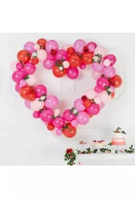 PartyDeco Girlanda balonowa ze stela�em Serce 160 cm