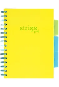 Strigo Ko�ozeszyt Pads A5 Neon ��ty kratka 100 kartek