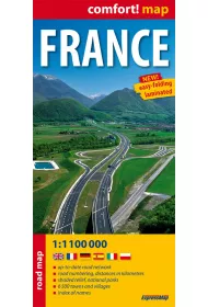 Francja / France laminowana mapa samochodowa 1:1 100 000