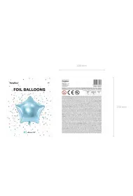 PartyDeco Balon foliowy Gwiazdka b��kitna 48cm