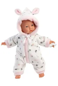 Lalka bobas mikki brzuszek dziewczynka 32cm Llorens