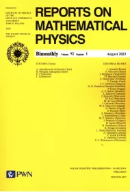 Reports on Mathematical Physics 92/1 2023