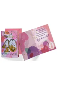Kukartka Karnet B6 konfetti KNF-036 Urodziny 40 damskie