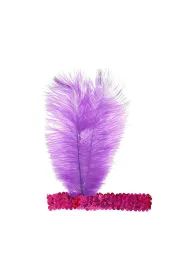 Godan Opaska z pi�rem Retro magenta