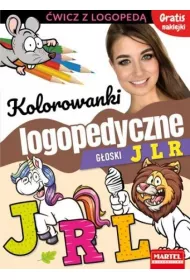 Kolorowanki logopedyczne goski J L R