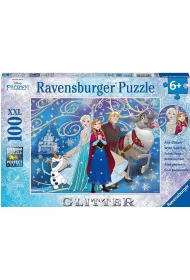 Puzzle XXL 100 el. Kraina Lodu Byszczcy nieg Brokat Ravensburger