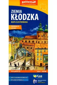 Ziemia K�odzka. Pogranicze czeskie. Mapa ilustrowana 1:300 000
