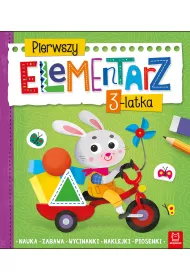 Pierwszy elementarz 3-latka. Nauka, zabawa, wycinanki, naklejki, piosenki