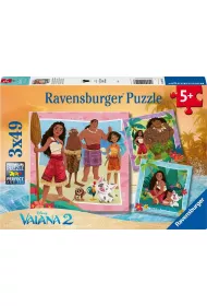 Puzzle 3x49 el. Vaiana 2 Ravensburger
