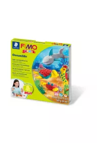 Staedtler Fimo Masa plastyczna termoutwardzalna Form&Play Ocean, 42g, 4 kostki, zestaw z akcesoriami 4x42g