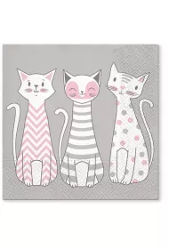 Paw Serwertki Koty glam 33 x 33 cm