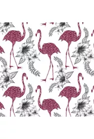 Clear Creations Karnet kwadrat CL0405 Etniczne flamingi