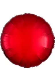 Amscan Balon foliowy metalik czerwony okr�g�y luzem 43cm