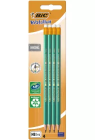 Bic Owek z gumk Evolution Eco 4 szt.