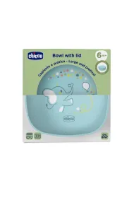 Chicco Miseczka z pokrywk niebieska 6m+