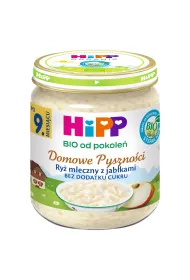 Hipp Domowe Pyszno�ci Ry� mleczny z jab�kami po 9. miesi�cu 200 g Bio