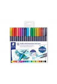 Staedtler Pisaki dwustronne Design Journey, do akwareli, 1-6 i 0.5-0.6mm, 18 kolor�w 8 szt.