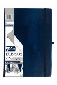 Kalendarz 2027 Jazz B5 tygodniowy granatowy