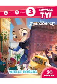 1, 2, 3, czytasz ty! Poziom 3. Wielki po�cig. Disney Zwierzogr�d