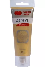 Happy Color Farba akrylowa metalik czyste z�oto 75ml