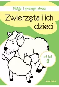Zwierz�ta i ich dzieci maluj� i poznaj� s�owa