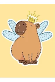 Diamentowa mozaika - Kapibara wr�ka 15x20cm Ideyka
