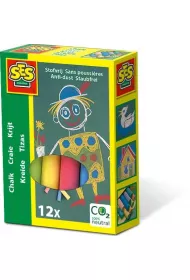 Ses Creative Kreda niepylca kolorowa 12 szt.