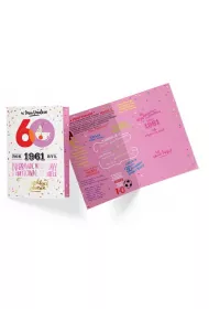 Kukartka Karnet B6 PR-303 Urodziny 60 2021