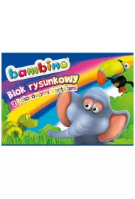 St. Majewski Blok rysunkowy A4 z kolorowymi kartkami Bambino