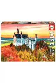 Puzzle 1500 el. Jesie� w Neuschwanstein, Niemcy Educa